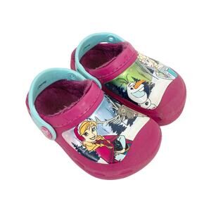 Crocs Pink Frozen Disney Clogs Sz 6/7